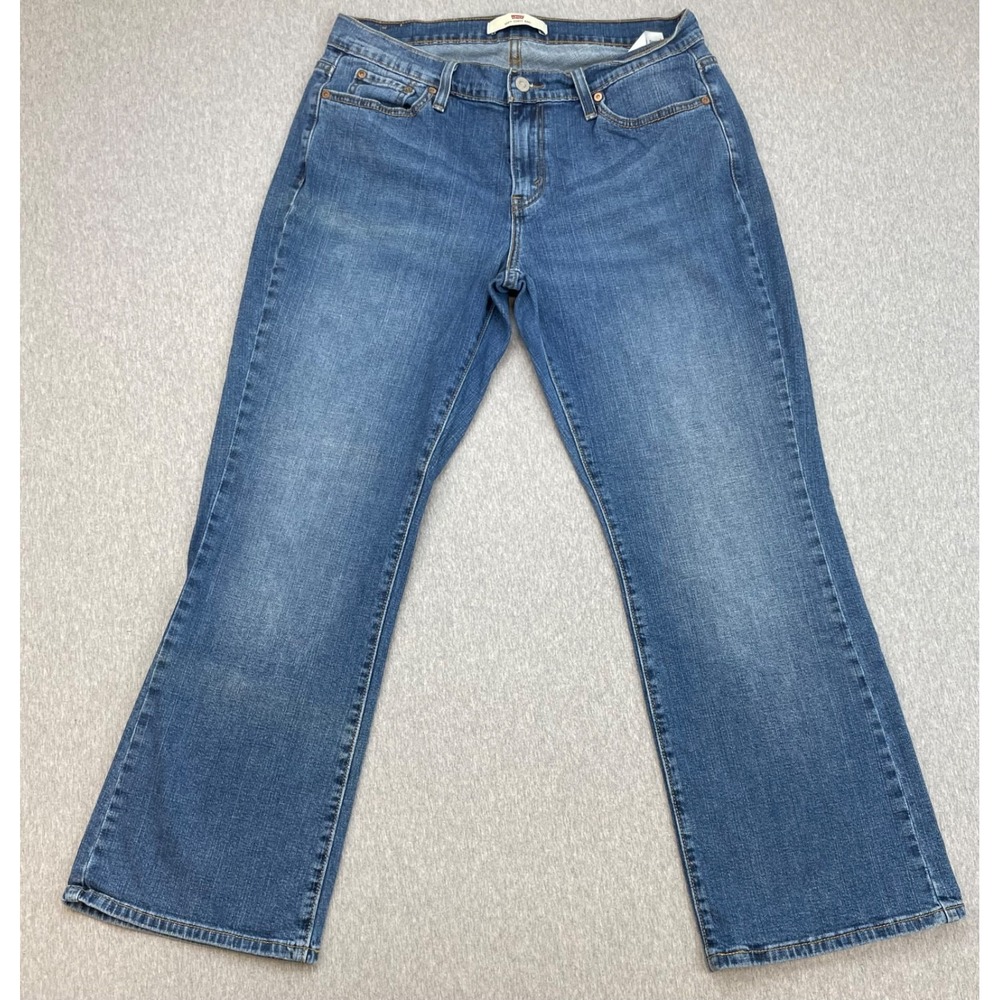 Levis Jeans Womens 14 Short Cotton Blend Stretch 529 Curvy Bootcut Mid-Rise